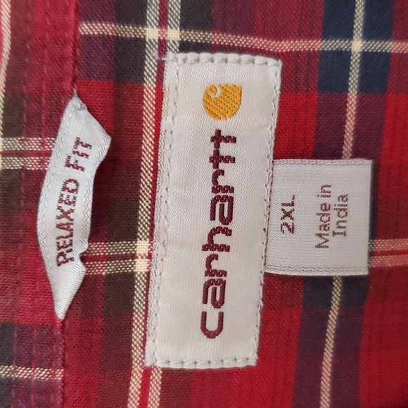 Mens CARHARTT Button Down Shirt (sz 2XL) - Picture 7 of 7